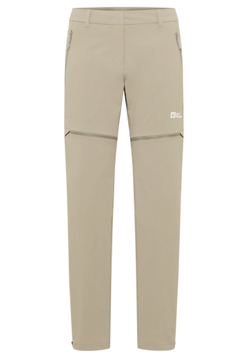 Jack Wolfskin W HIKEOUT ZIP AWAY PANTS W stone 46 L - PeakStyle