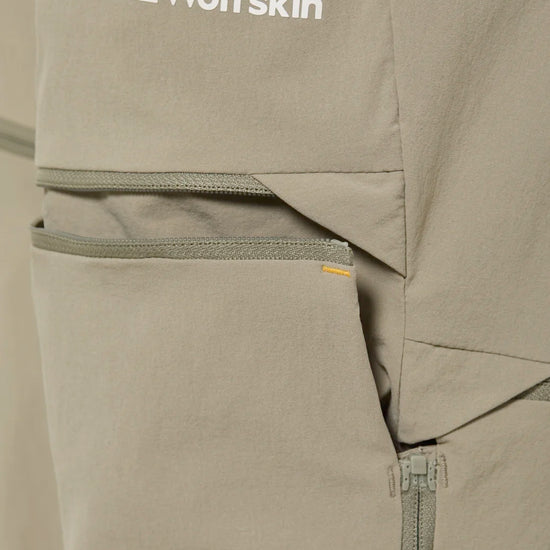 Jack Wolfskin W HIKEOUT ZIP AWAY PANTS W stone 46 L - PeakStyle