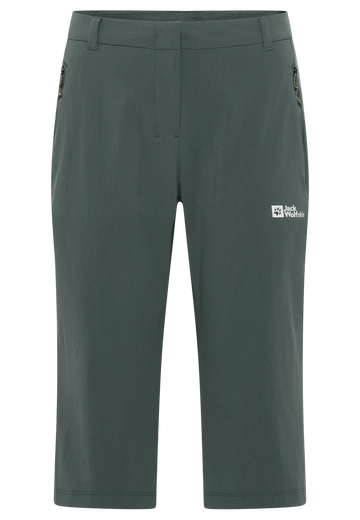 Jack Wolfskin W HIKEOUT 3/4 PANTS W slate green 46 R - PeakStyle