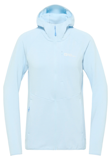 Jack Wolfskin W KOLBENBERG HOODED FZ W Ice Blue 2XL - PeakStyle