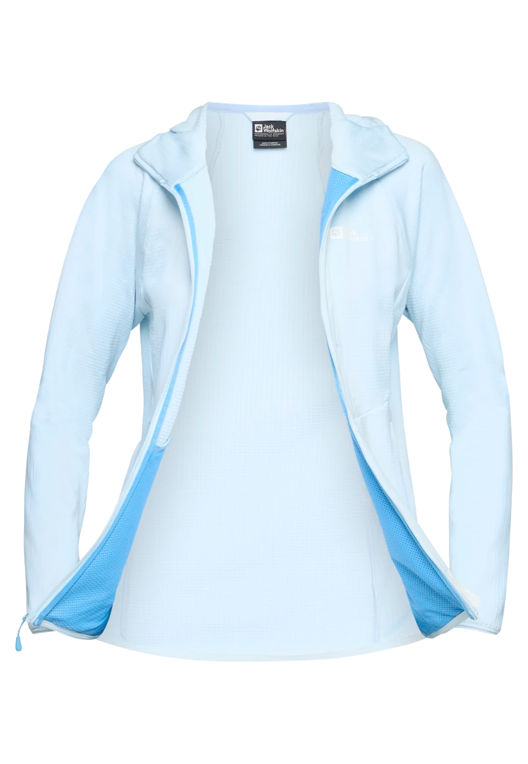 Jack Wolfskin W KOLBENBERG HOODED FZ W Ice Blue 2XL - PeakStyle