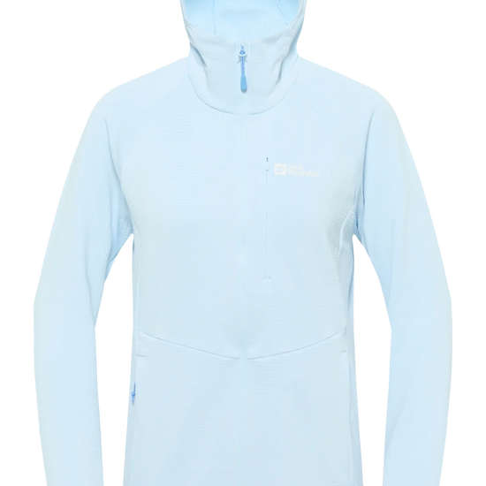 Jack Wolfskin W KOLBENBERG HOODED FZ W Ice Blue 2XL - PeakStyle