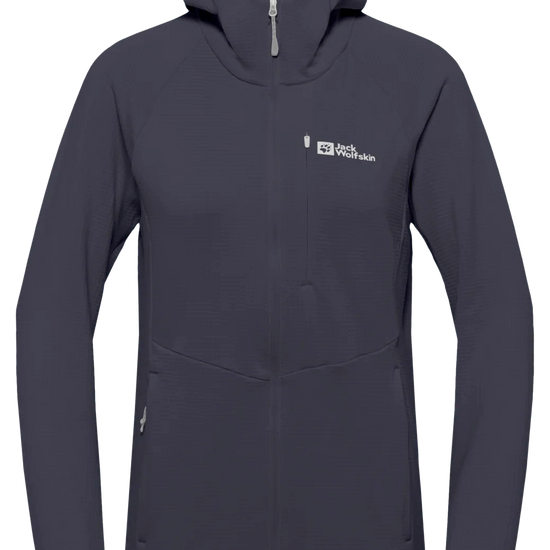Jack Wolfskin W KOLBENBERG HOODED FZ W Graphite 2XL - PeakStyle