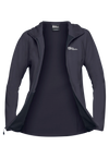 Jack Wolfskin W KOLBENBERG HOODED FZ W Graphite 2XL - PeakStyle