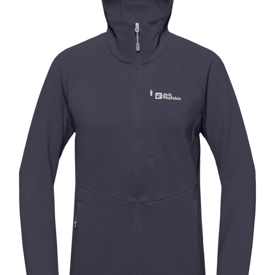 Jack Wolfskin W KOLBENBERG HOODED FZ W Graphite 2XL - PeakStyle