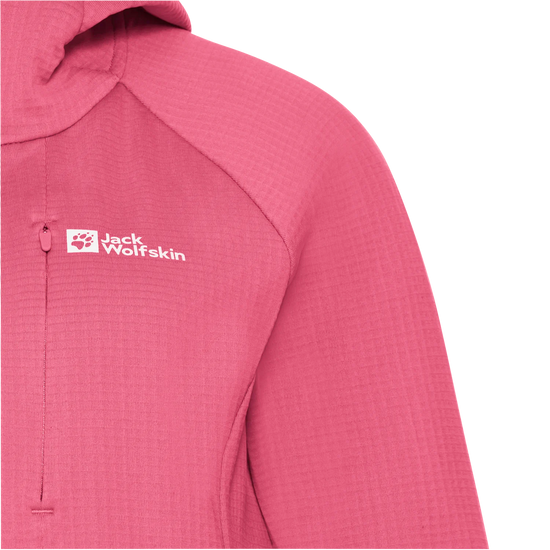 Jack Wolfskin W KOLBENBERG HOODED FZ W bubblegum 2XL - PeakStyle