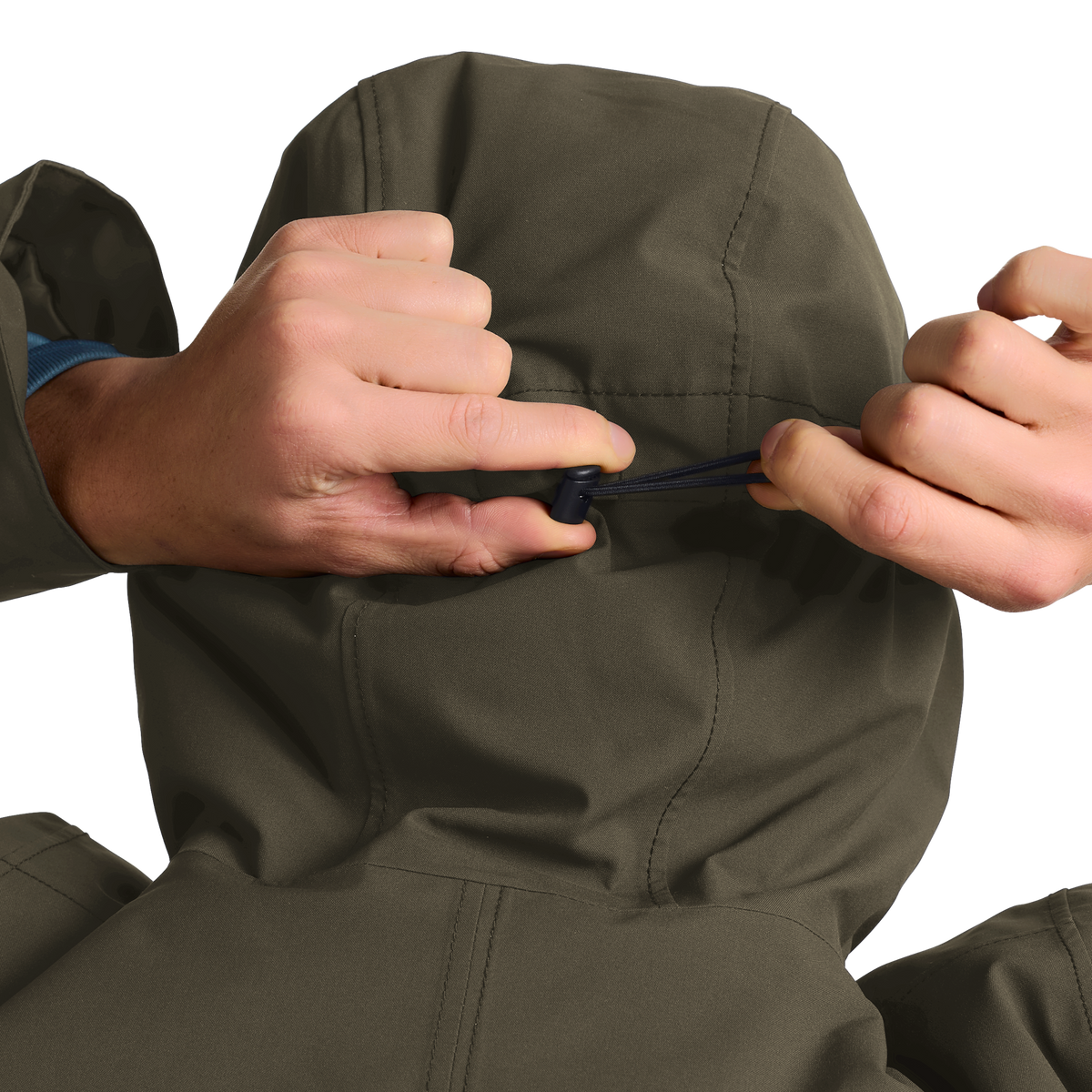 Jack Wolfskin COLD CAMP COAT Herren in Obsidian Moss – Detailansicht