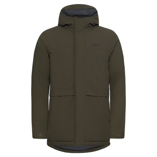Jack Wolfskin COLD CAMP COAT Herren in Obsidian Moss – Vorderansicht