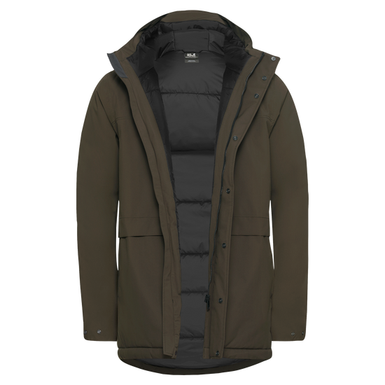 Jack Wolfskin COLD CAMP COAT Herren in Obsidian Moss – Rückansicht