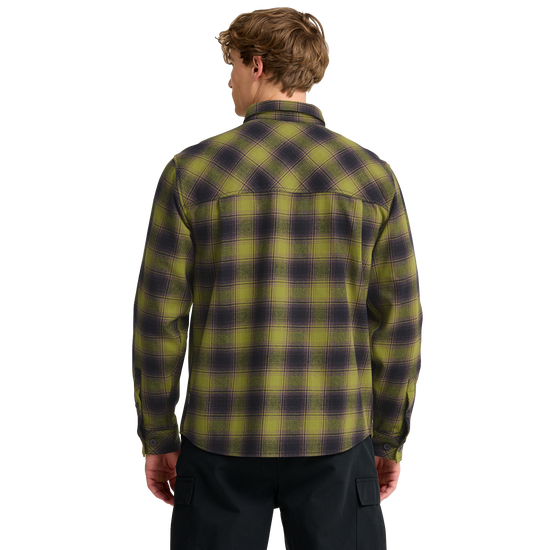 Jack Wolfskin BAJA FLANNEL SHIRT M Check Dark Navy / Sheer Plum – Studio Rückseite