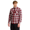 Jack Wolfskin BAJA FLANNEL SHIRT M Check Merlot – Studio Vorderseite
