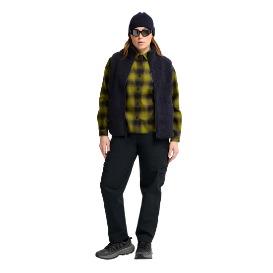Jack Wolfskin BAJA FLANNEL SHIRT W Check Dark Navy / Sheer Plum 3-ma110