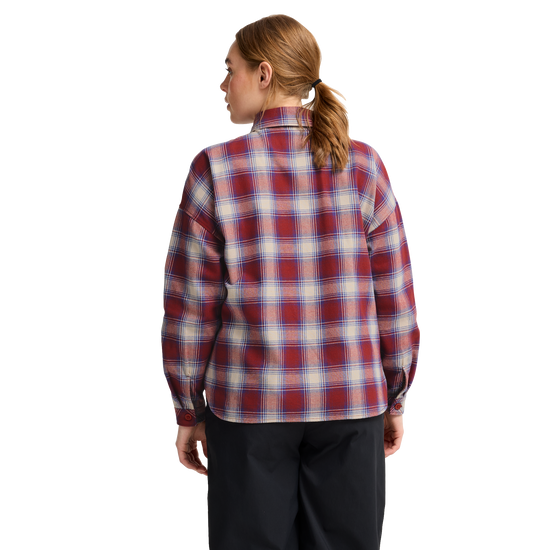 Jack Wolfskin BAJA FLANNEL SHIRT W Check Merlot 1-ma120