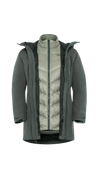 Jack Wolfskin W ICECAPE 3IN1 DOWN JACKET W RDS slate green 2XL - PeakStyle