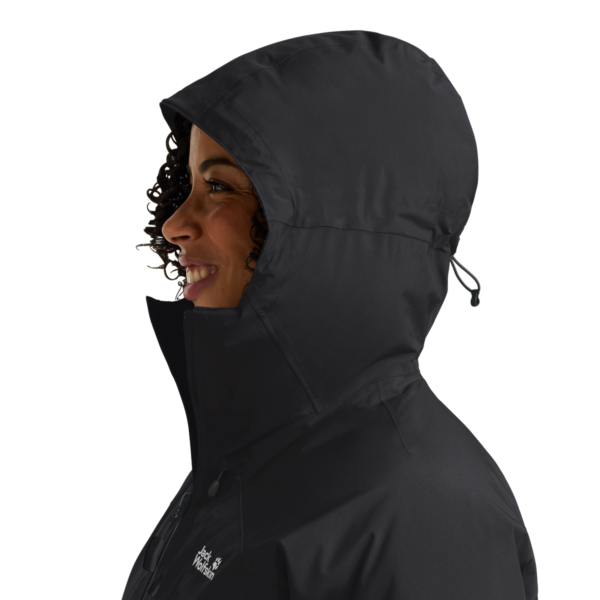 Jack Wolfskin ICECAPE 2L DOWN INS Damen-Daunenjacke Black – Detailansicht 1