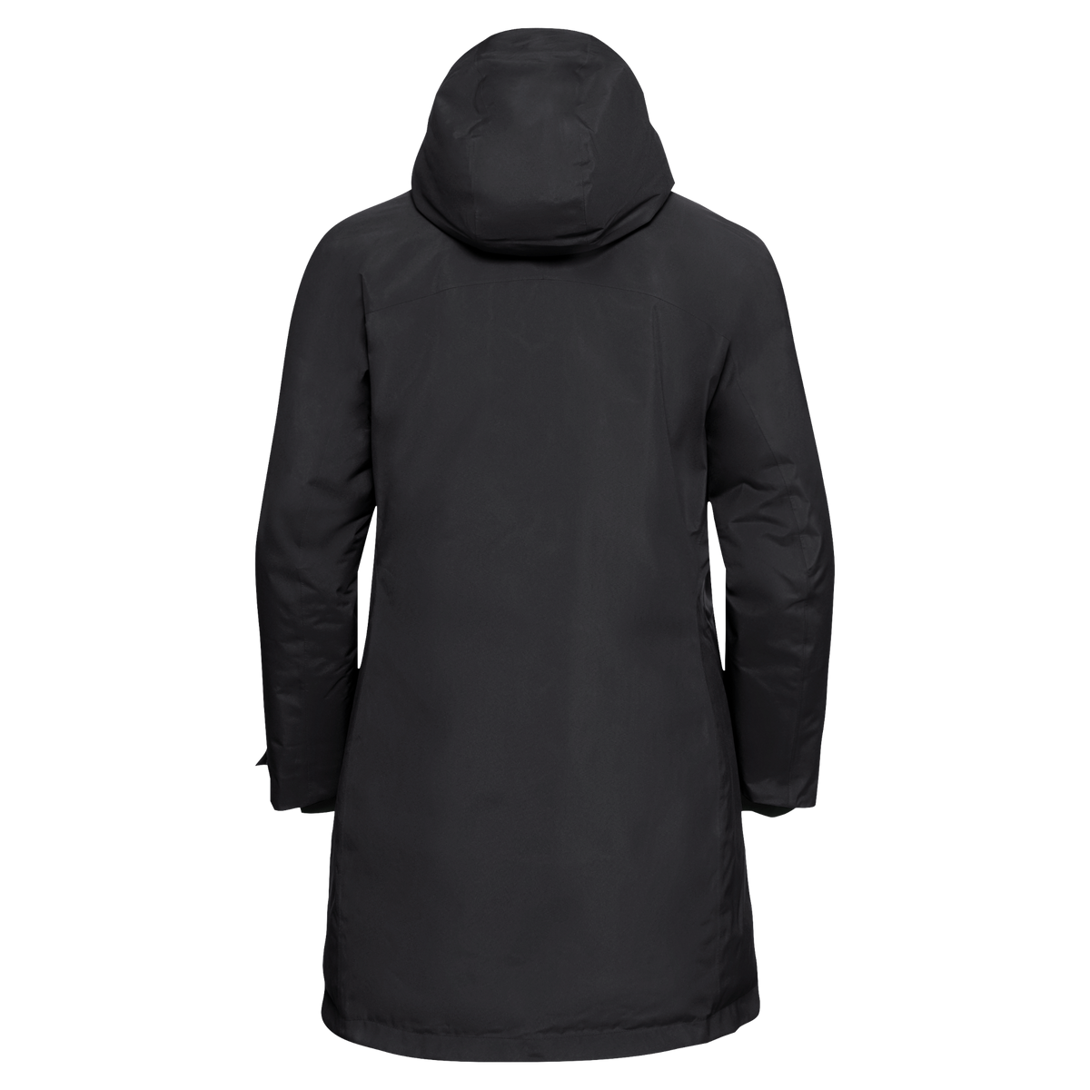 Jack Wolfskin ICECAPE 2L DOWN INS Damen-Daunenjacke Black – Packshot Seitenansicht