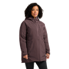Jack Wolfskin ICECAPE 2L DOWN INS Damen-Daunenjacke Sheer Plum – Studioansicht vorn