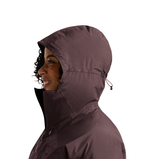 Jack Wolfskin ICECAPE 2L DOWN INS Damen-Daunenjacke Sheer Plum – Detailansicht 1