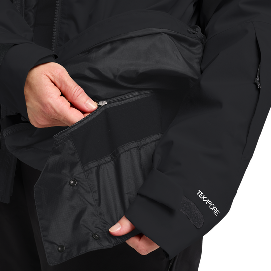 Jack Wolfskin FLOWLINE 3IN1 JKT W – Black
