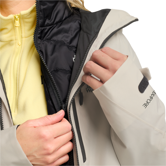 Jack Wolfskin FLOWLINE 3IN1 JKT W – Pale Sand