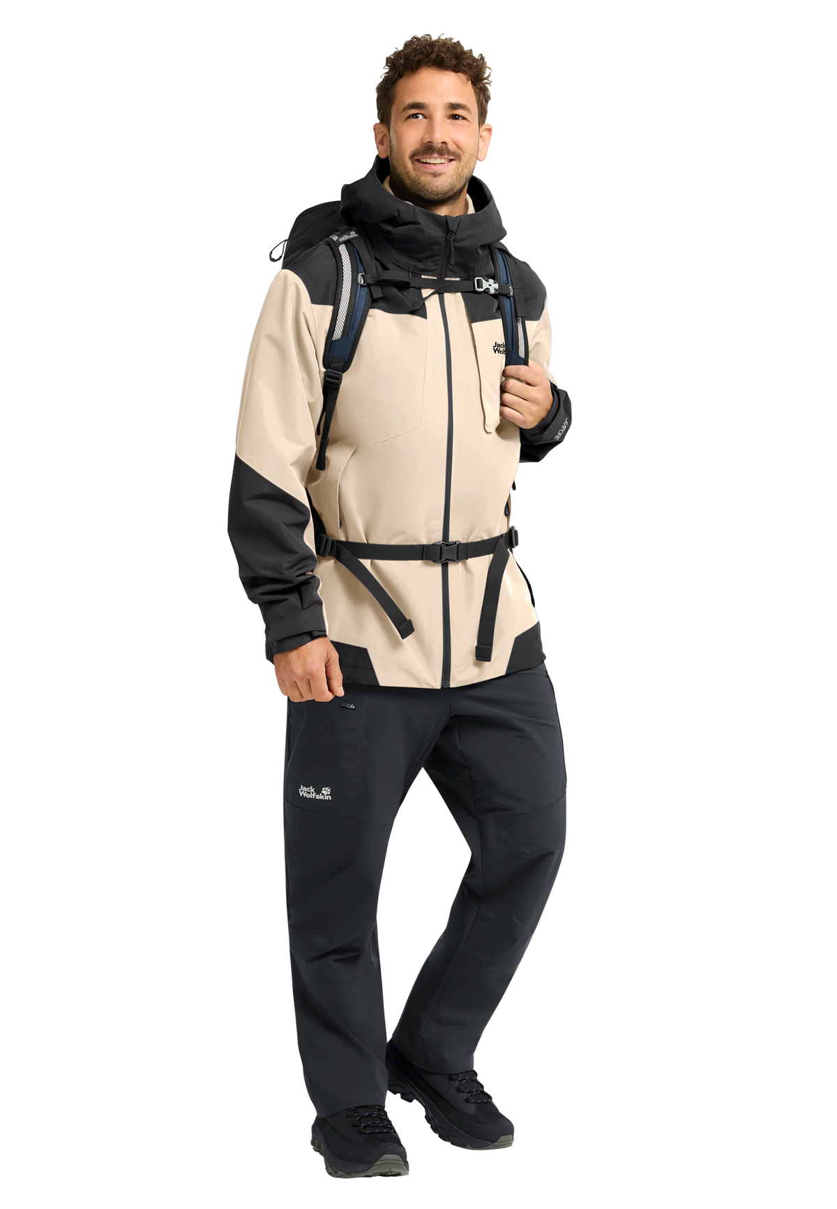 Jack Wolfskin FLEXTRAIL 2L Jacke Herren – Oyster