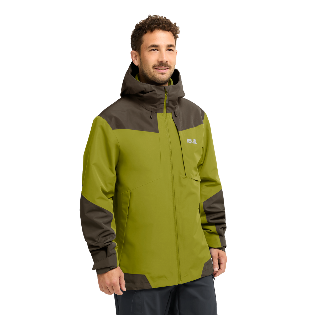 Jack Wolfskin FLEXTRAIL 2L Jacke Herren – Khaki Green