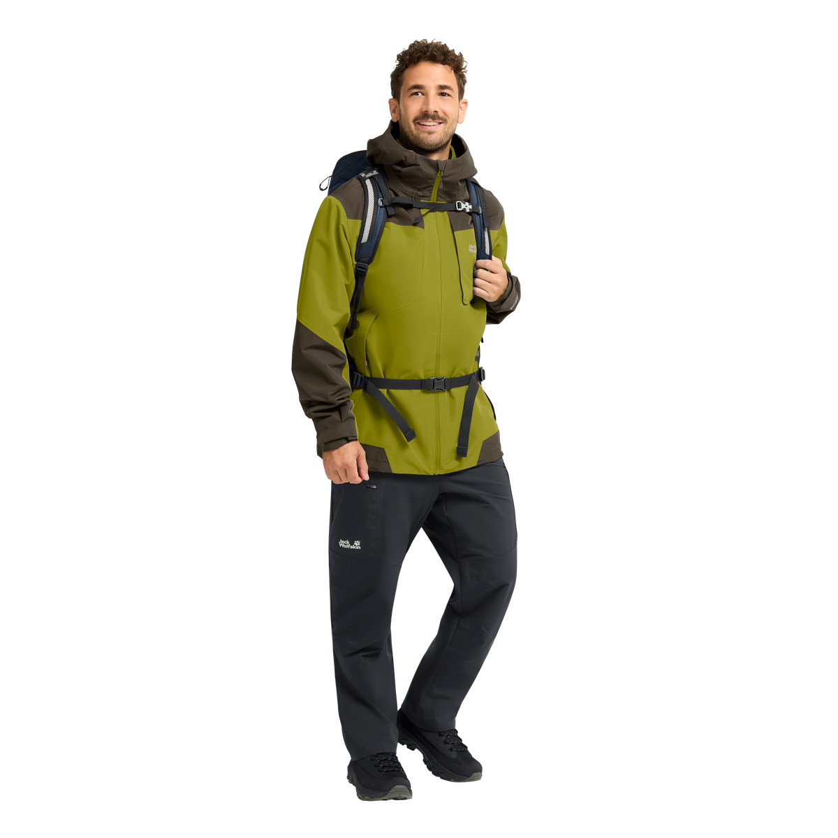 Jack Wolfskin FLEXTRAIL 2L Jacke Herren – Khaki Green
