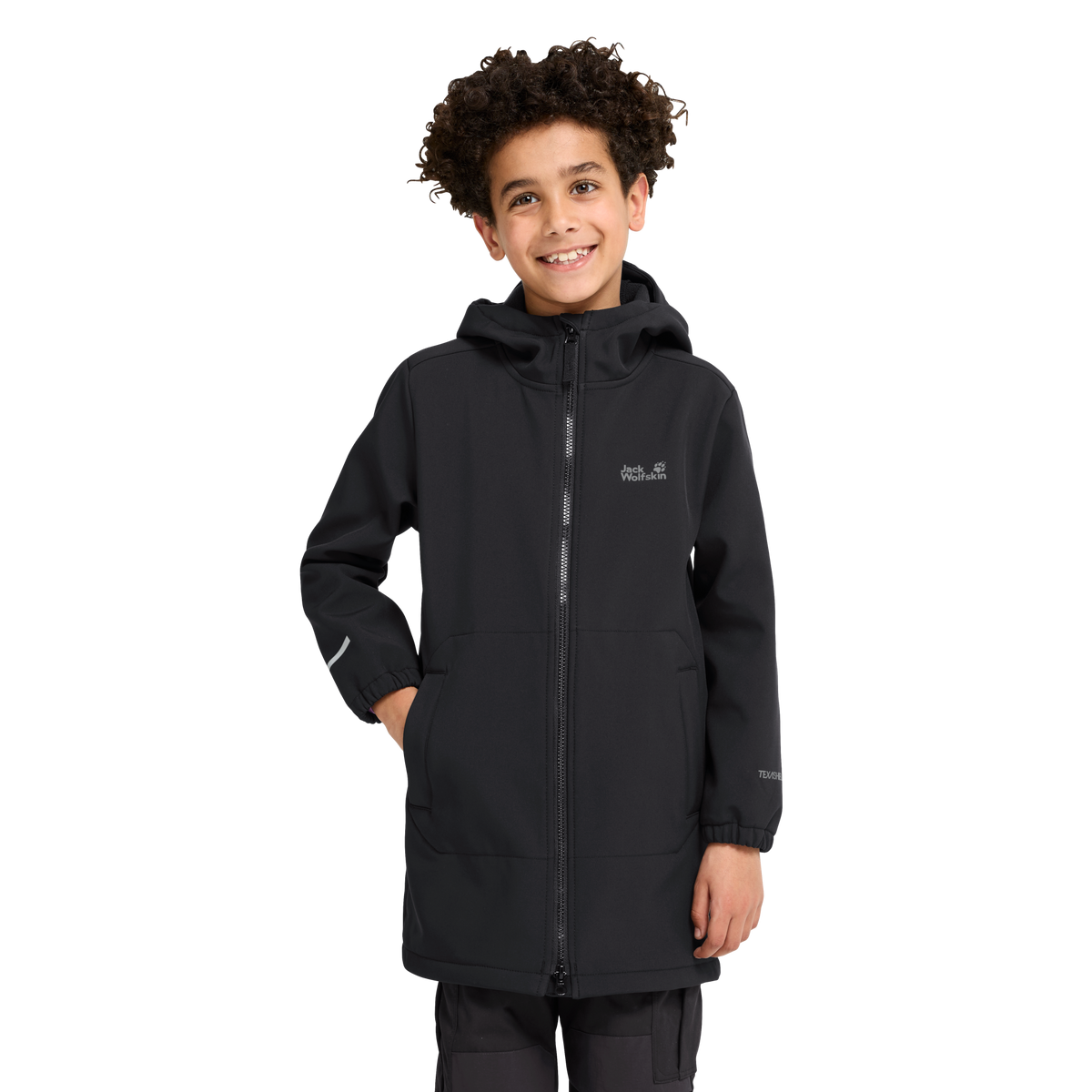 Jack Wolfskin FOURWINDS COAT K – Black – Studioaufnahme