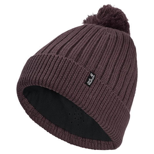 Jack Wolfskin POM POM BEANIE Unisex Wollmütze Sheer Plum 1-a310