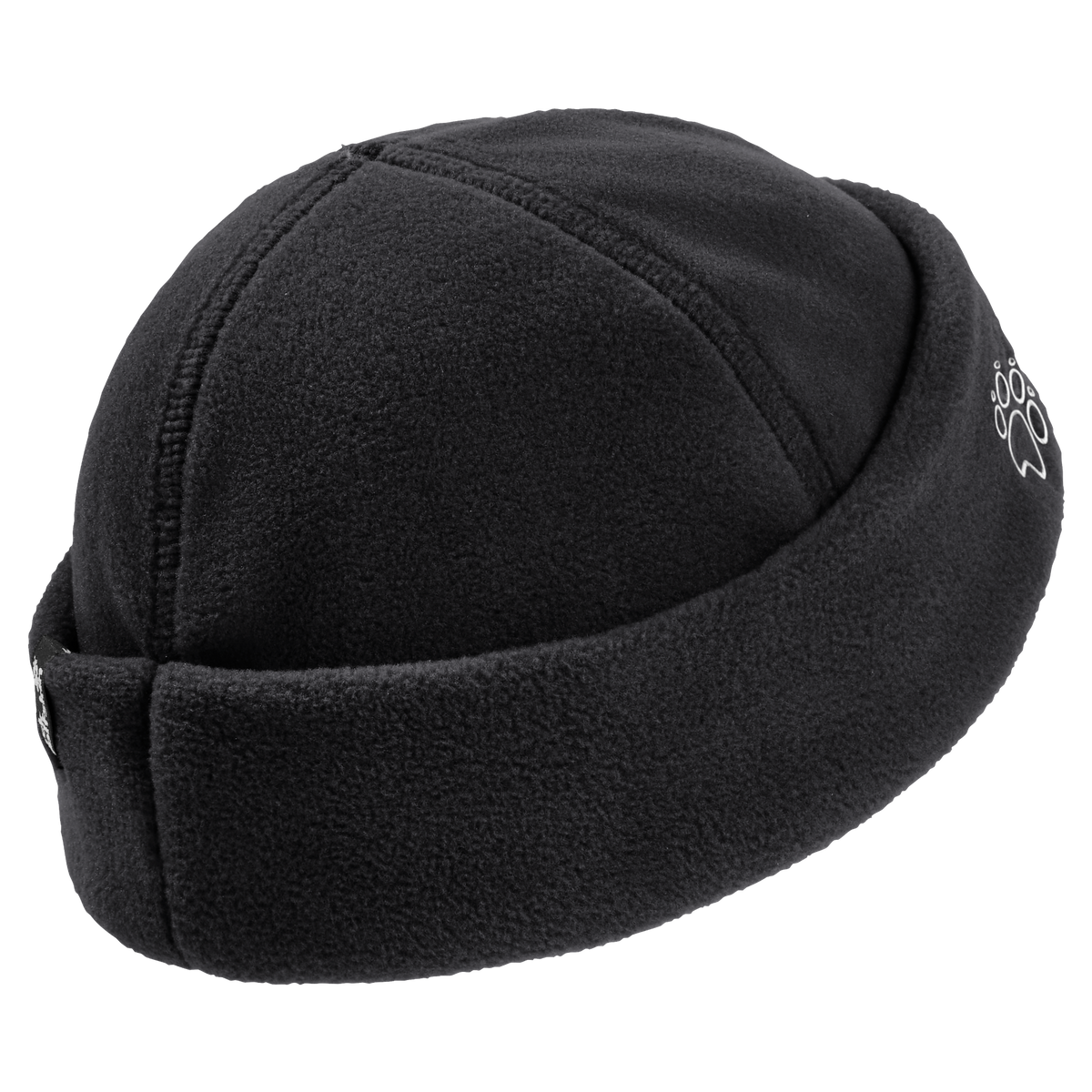 Jack Wolfskin VERTIGO FISHER BEANIE Unisex Fleecehut Black rear packshot
