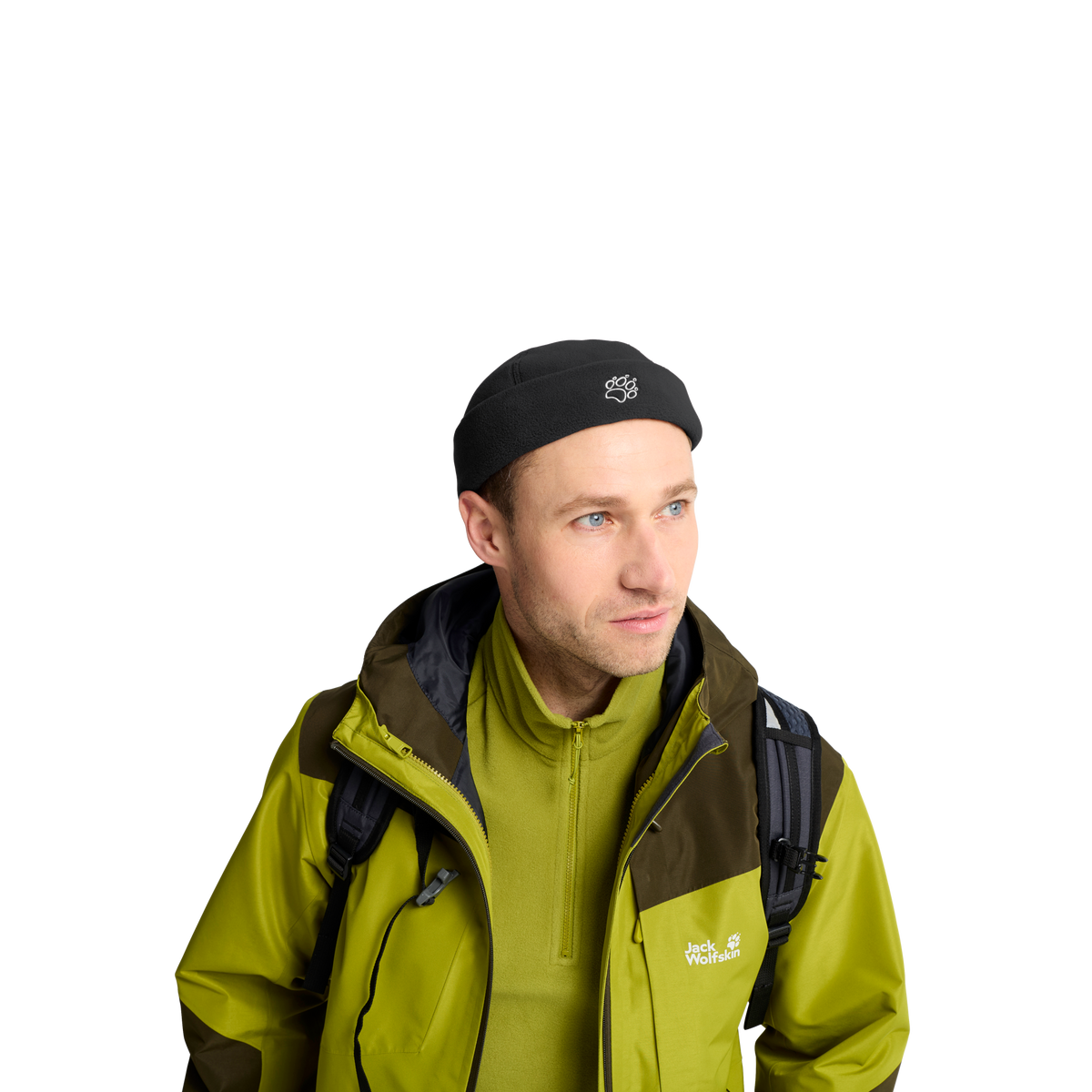 Jack Wolfskin VERTIGO FISHER BEANIE Unisex Fleecehut Black studio