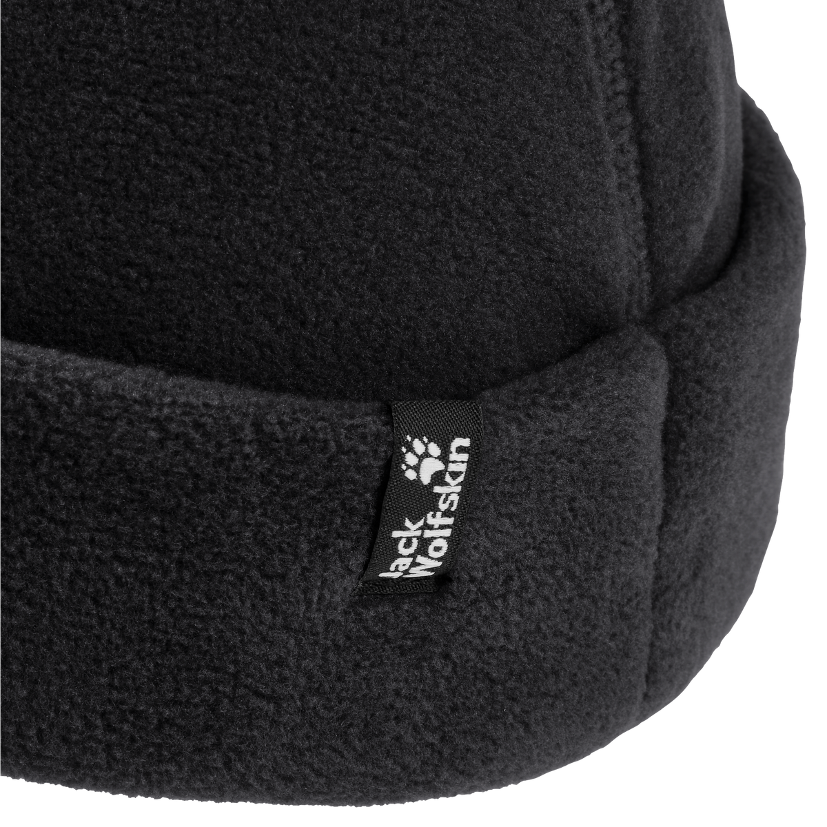 Jack Wolfskin VERTIGO FISHER BEANIE Unisex Fleecehut Black detail