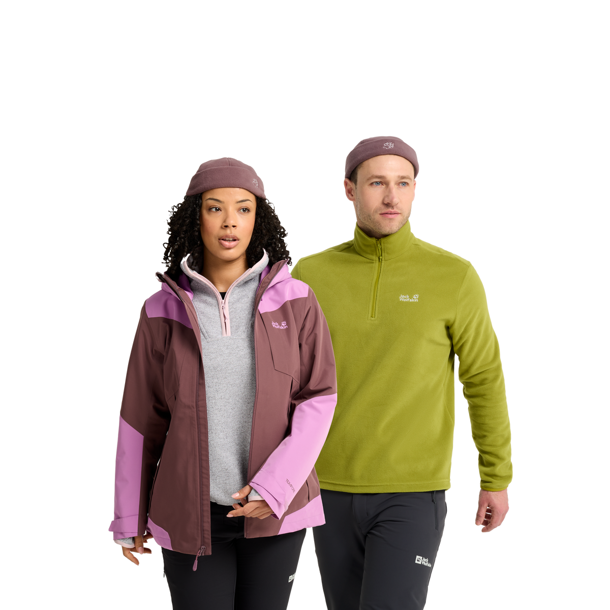 Jack Wolfskin VERTIGO FISHER BEANIE Unisex Fleecehut Sheer Plum studio