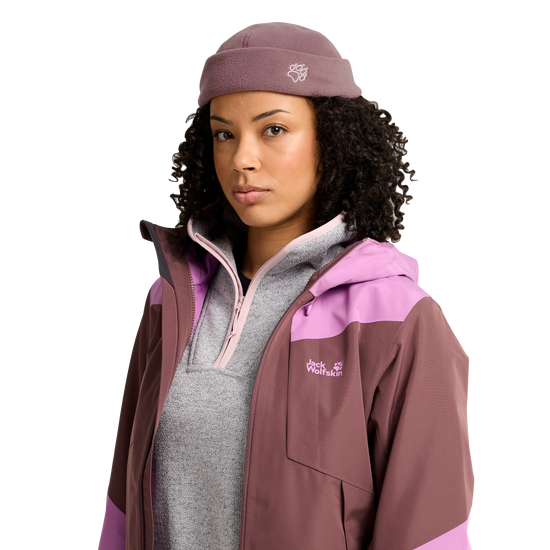 Jack Wolfskin VERTIGO FISHER BEANIE Unisex Fleecehut Sheer Plum studio