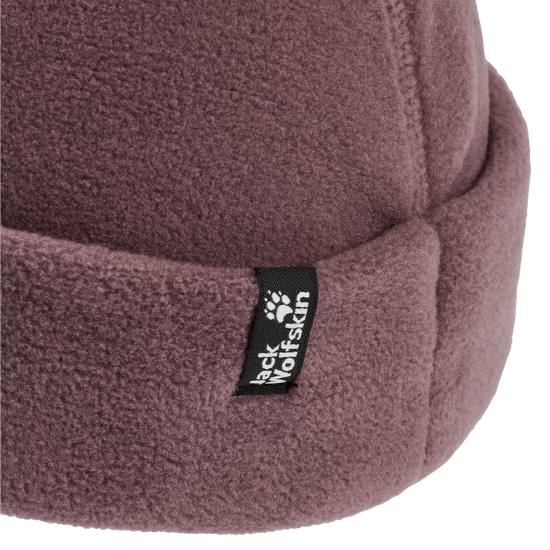 Jack Wolfskin VERTIGO FISHER BEANIE Unisex Fleecehut Sheer Plum detail