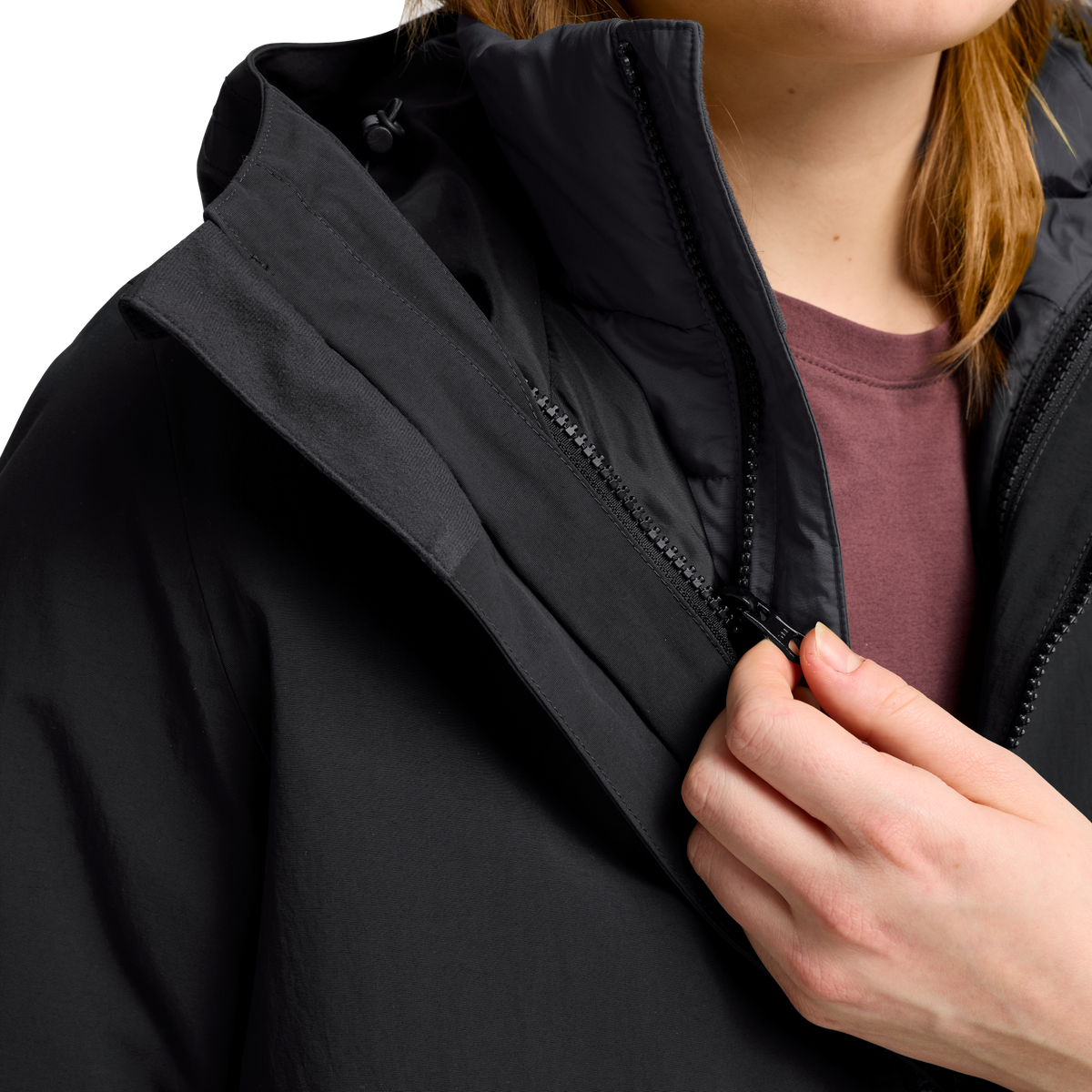 Jack Wolfskin NABUR 3IN1 Mantel Damen