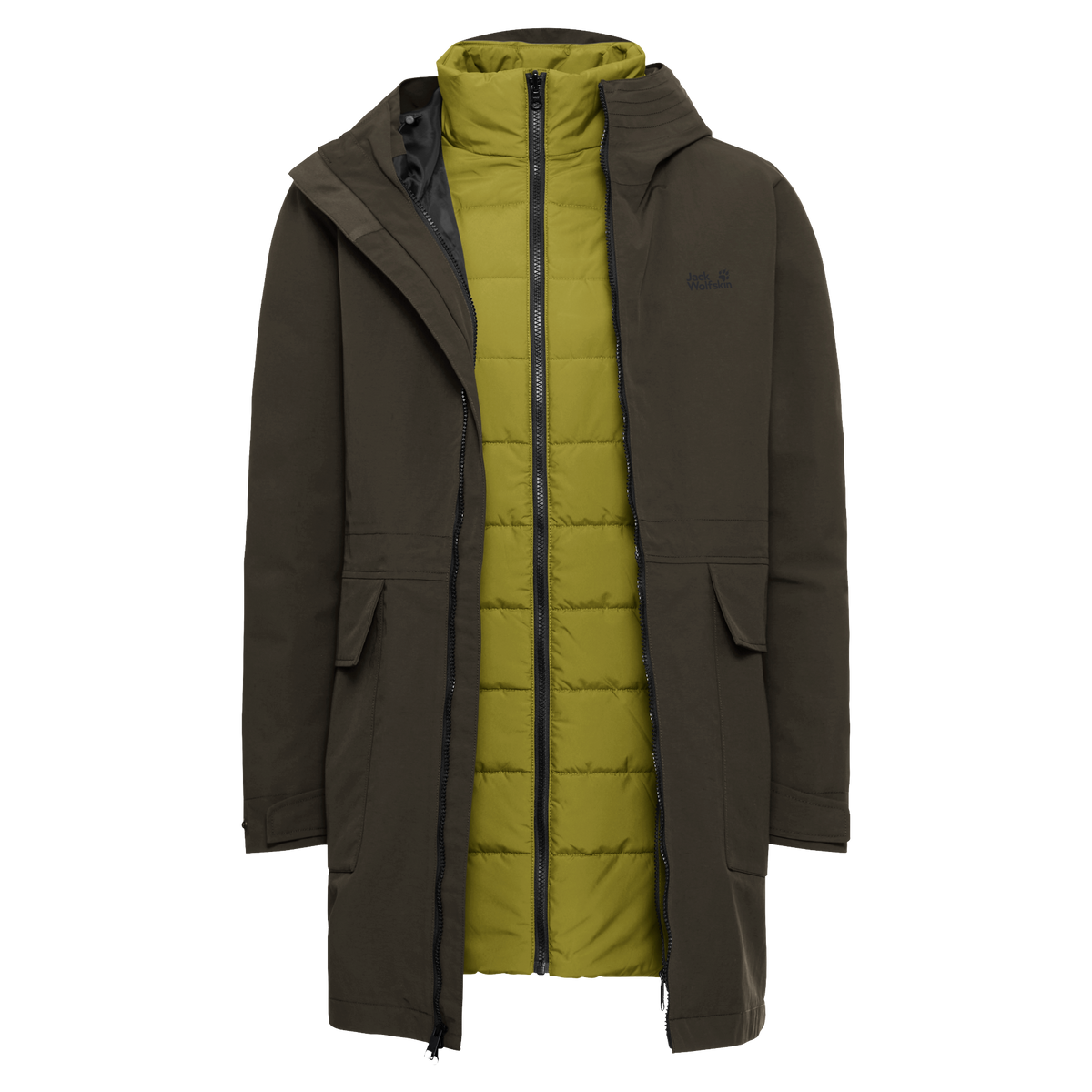 Jack Wolfskin NABUR 3IN1 Mantel Damen