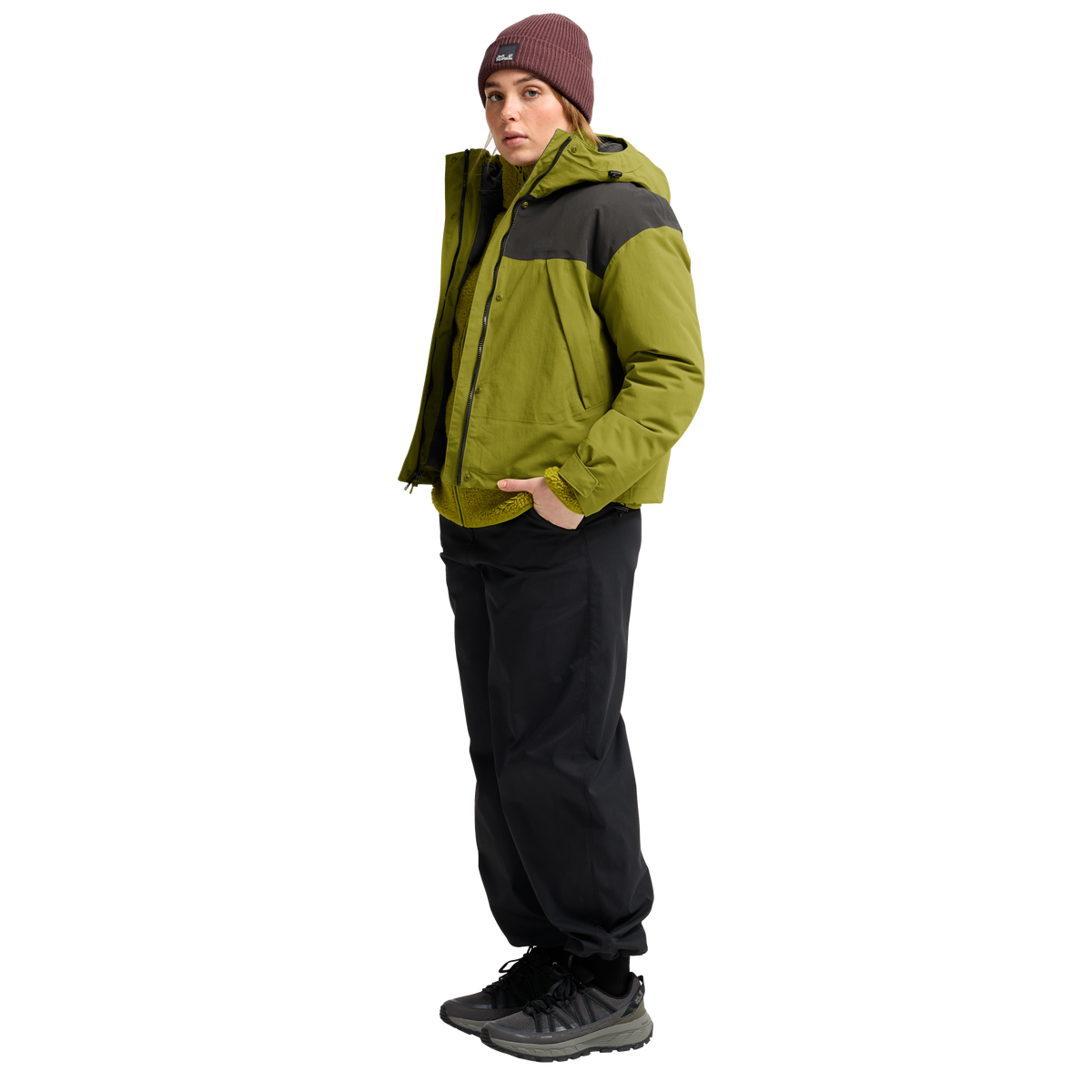 Jack Wolfskin ICE FLARE Isolationsjacke Damen – Khaki Green – 3-ma110