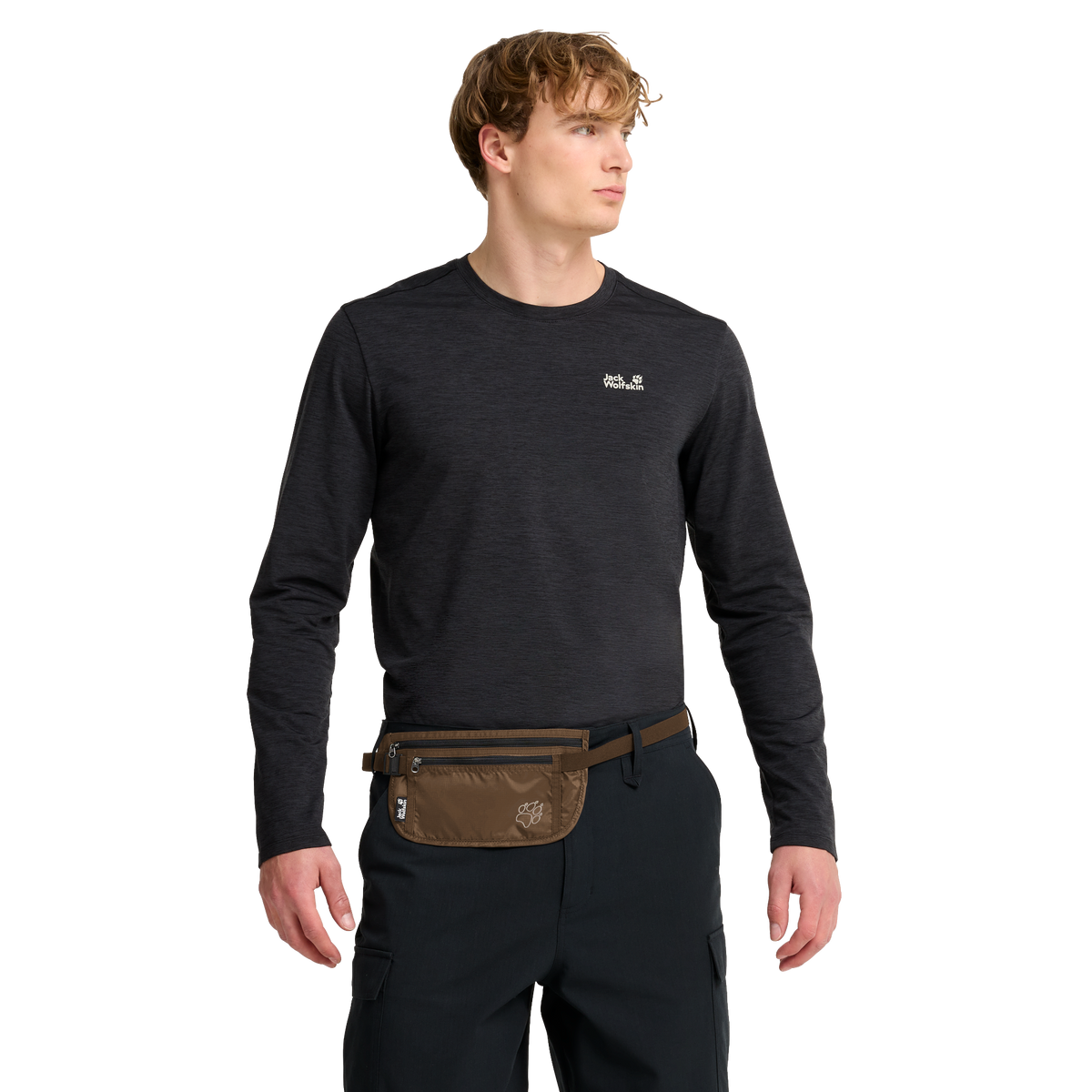 Jack Wolfskin DOCUMENT BELT DE LUXE Bauchtasche Fawn 2-me130