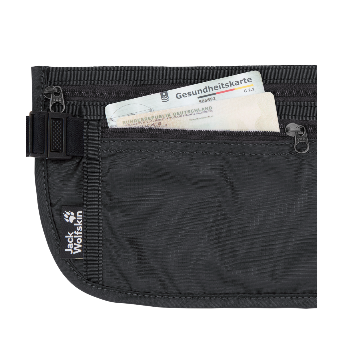 Jack Wolfskin DOCUMENT BELT DE LUXE Bauchtasche Phantom 9-e426