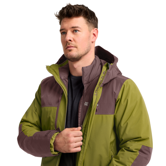 Jack Wolfskin JASPER DECADE 3IN1 Khaki Green – 4-ma130