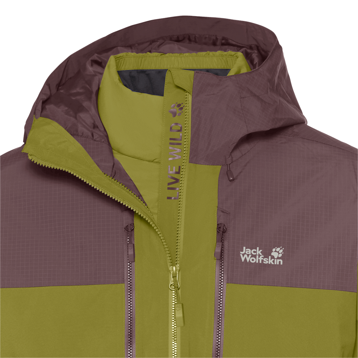 Jack Wolfskin JASPER DECADE 3IN1 Khaki Green – 9-a170