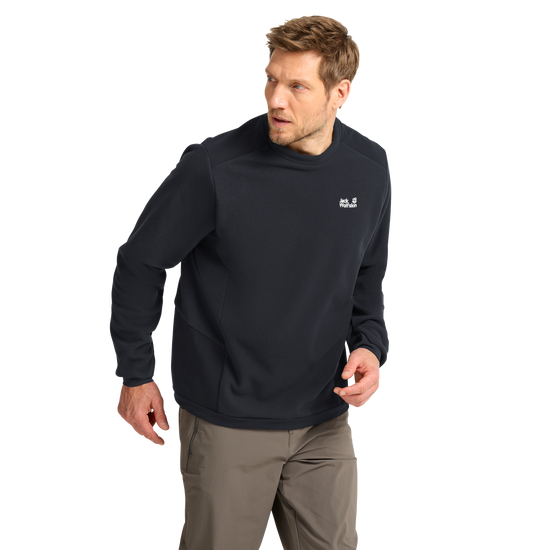 Jack Wolfskin COLD RIDGE CREWNECK M Phantom Studio vorne