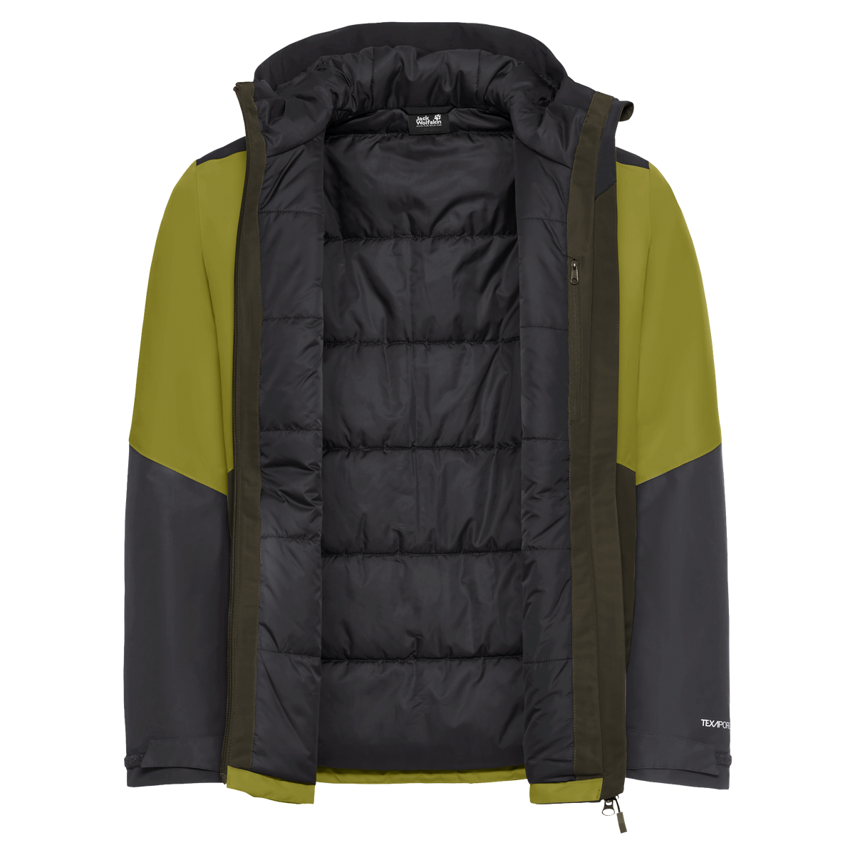 Jack Wolfskin STONETRAIL 2L INS Jacke Herren Khaki Green 9-a105