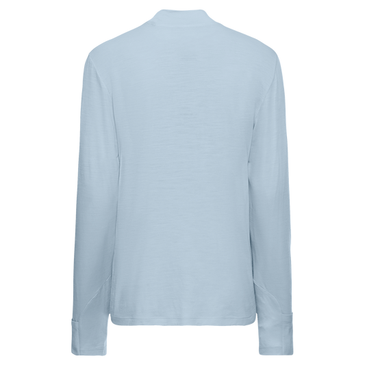 Jack Wolfskin WOOL LS T W Damen Langarmshirt – Crystal Blue – 9-a120