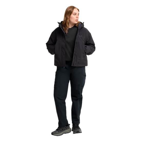 Jack Wolfskin SOLACE CREWNECK Unisex Fleecepullover Black 3-ma115