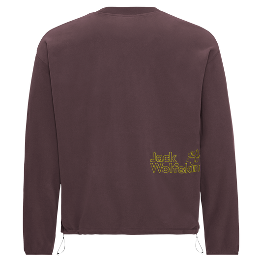 Jack Wolfskin SOLACE CREWNECK Unisex Fleecepullover Sheer Plum 9-a120