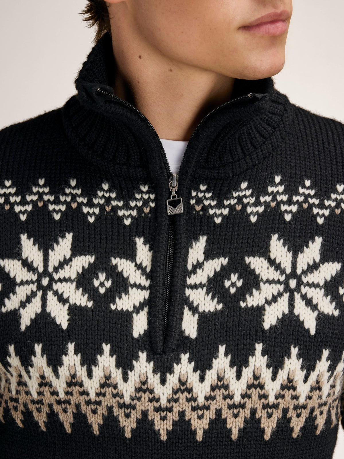 Dale Of Norway MYKING Herren – Black - Brown - Offwhite – Detail 3