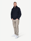 Devold NANSEN Zip-Wollpullover Unisex – DARK BLUE MELANGE – Studioansicht