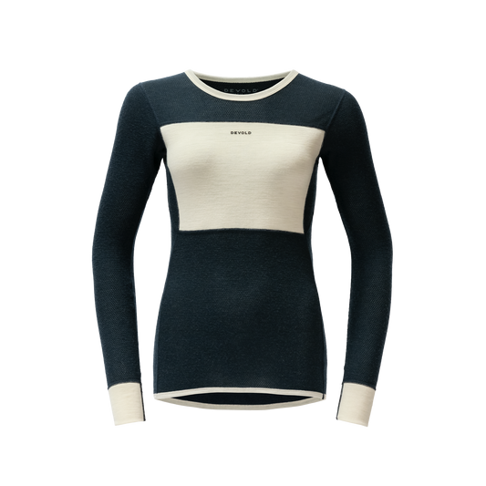 Devold WOOL MESH 190 Damen – INK-OFFWHITE – Packshot